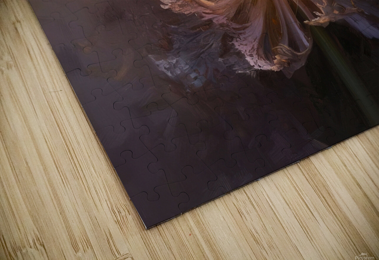 abstract oil painting of flowers 48 YURI KAZA Puzzle