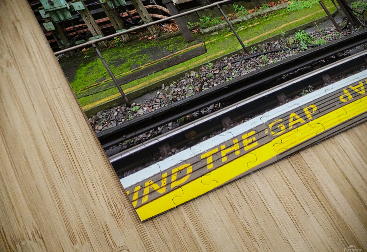 London Tube station with electrical conduits wiring and stairway Creative Endeavors - Steven Oscherwitz Puzzle