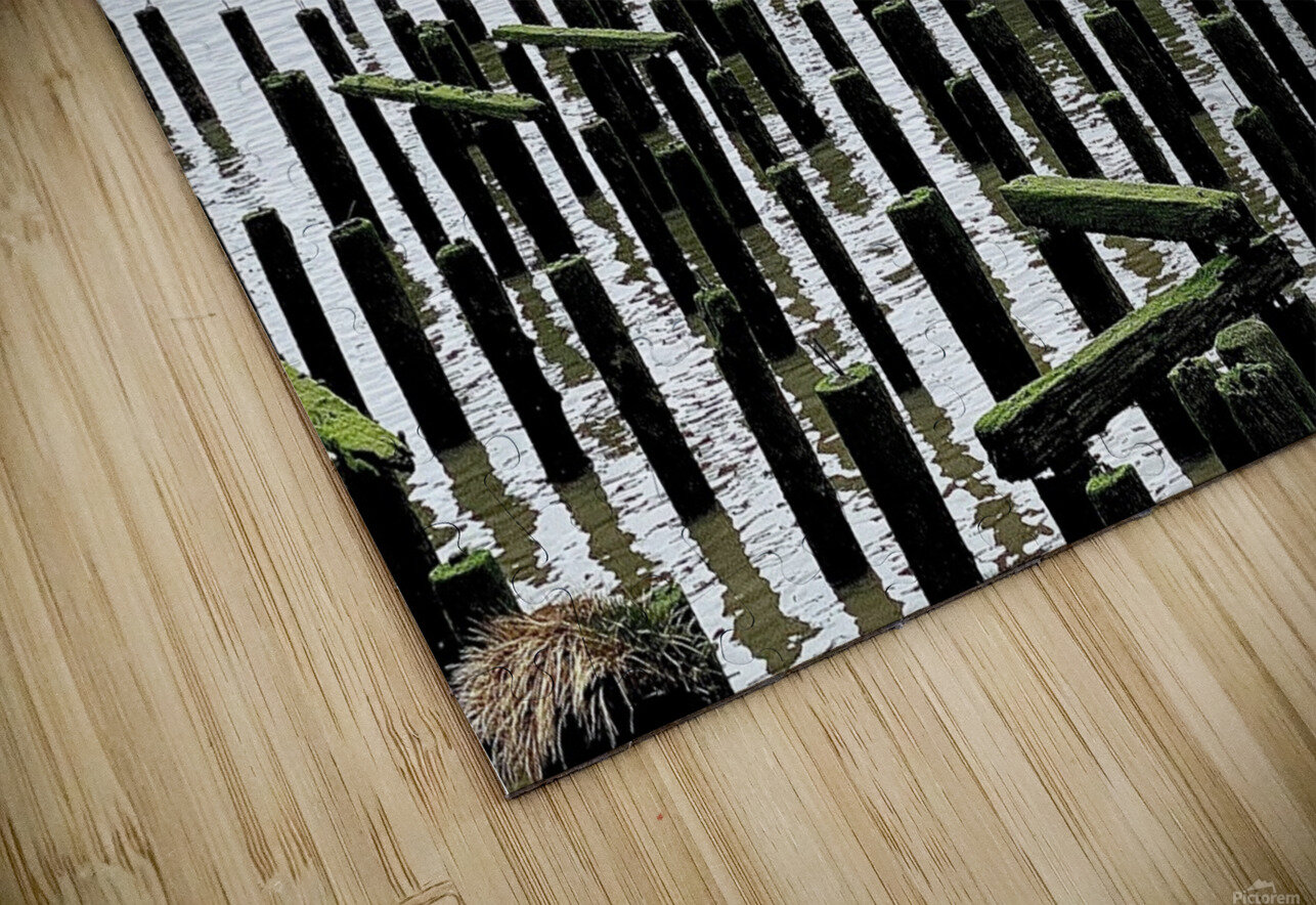 Pier Ruin in Astoria Oregon JJones Arts Puzzle