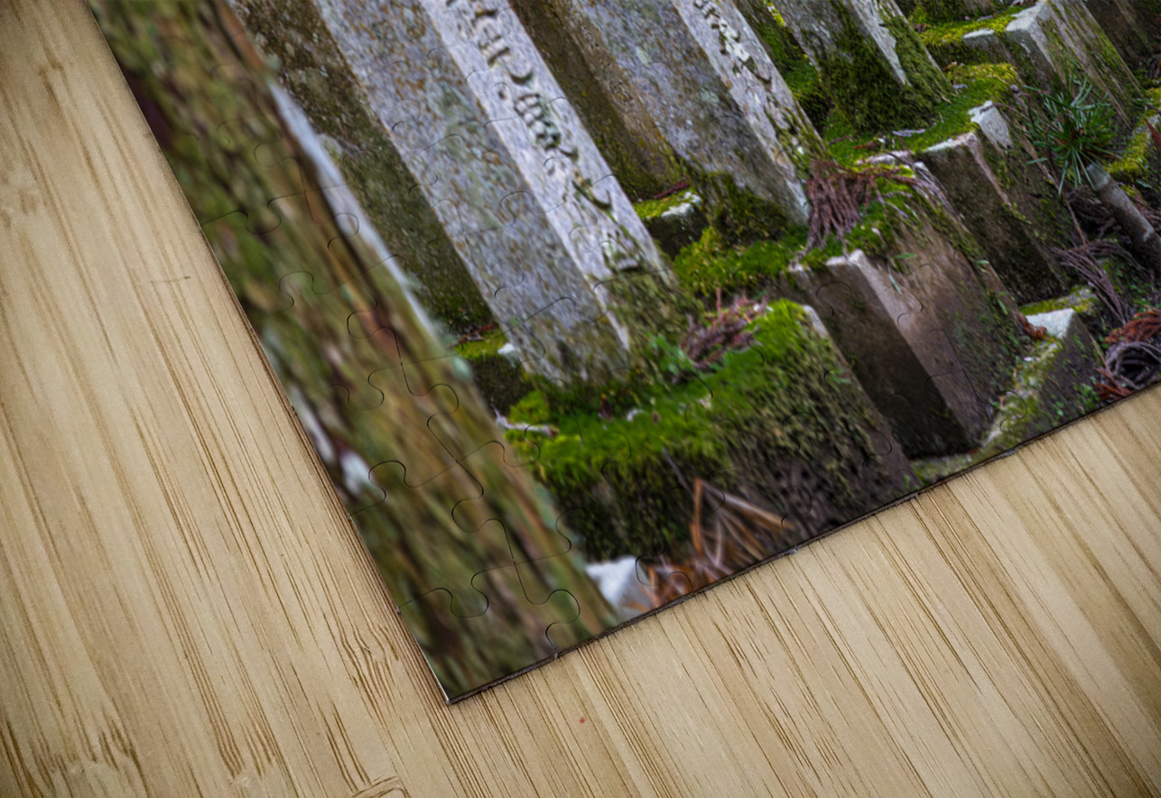 stone memorial stones inside the Okunoin background Gualtiero Boffi Puzzle