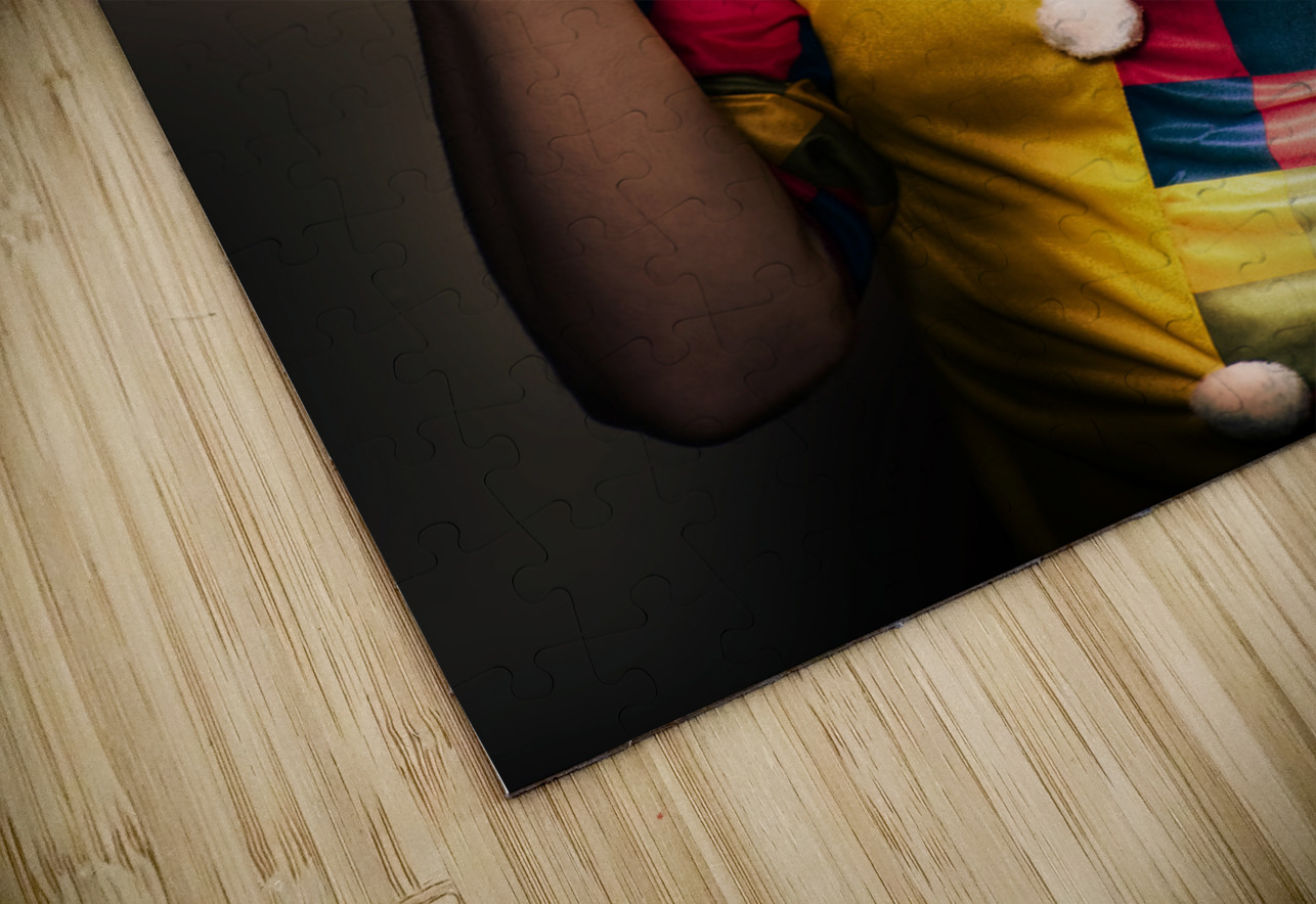 Clown Bank Robber Performing A Copyspace Holdup Jorgo Puzzle