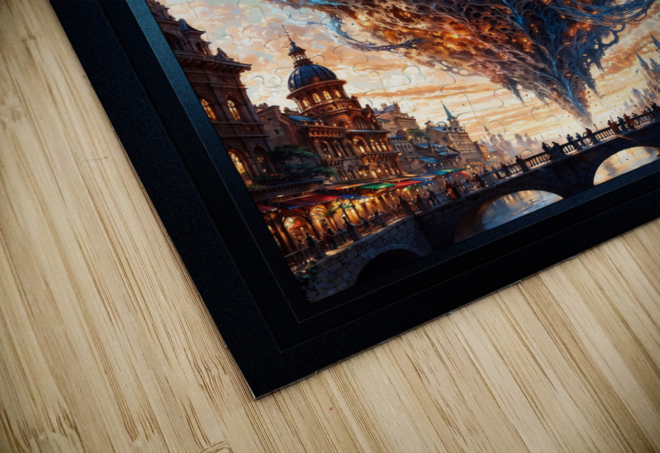 The Sky City Of Travenous Astonishing AI Concept Art Portrait by Xzendor7 xzendor7 Puzzle