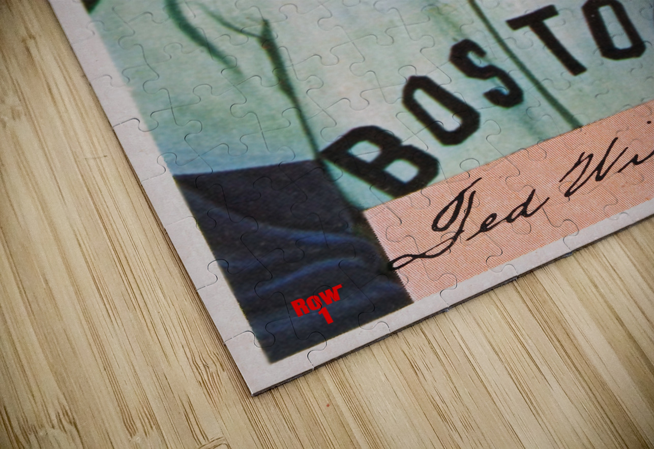 1954 Ted Williams Baseball Card Wall Art Row One Brand Puzzle