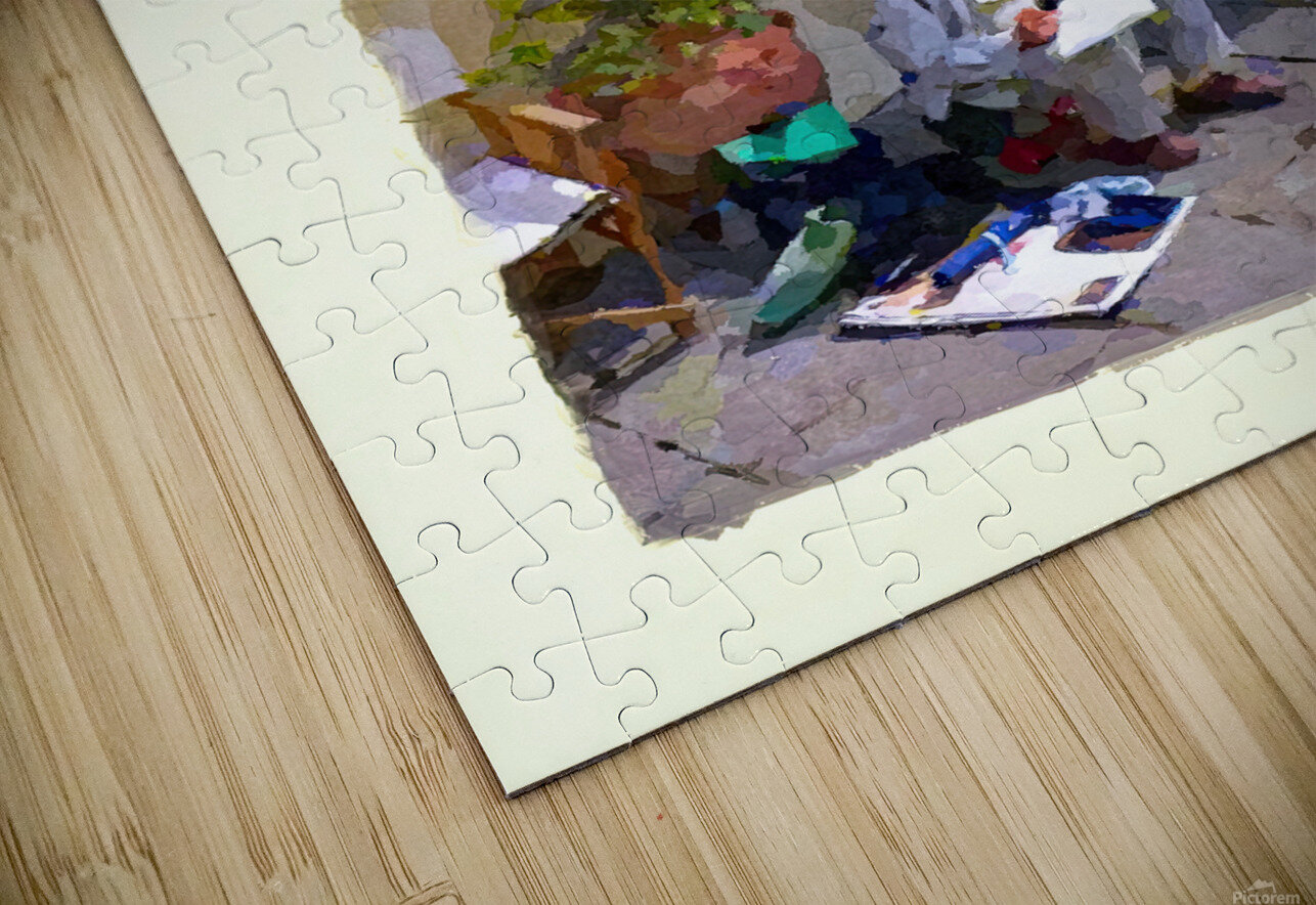 Artists sketching in Luca Steve Painter Puzzle