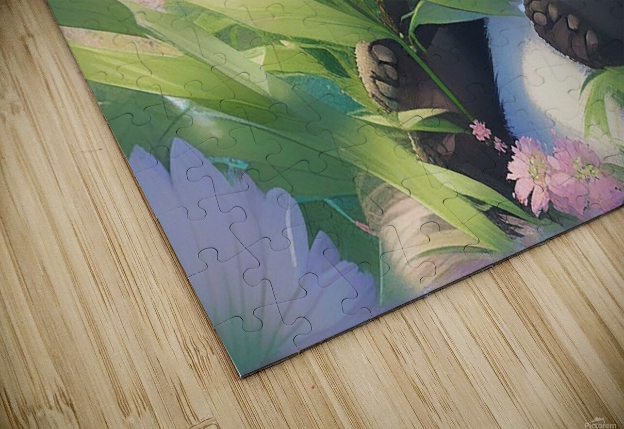 An animestyle digital illustration a baby panda 11 Bayu Perkasa Puzzle