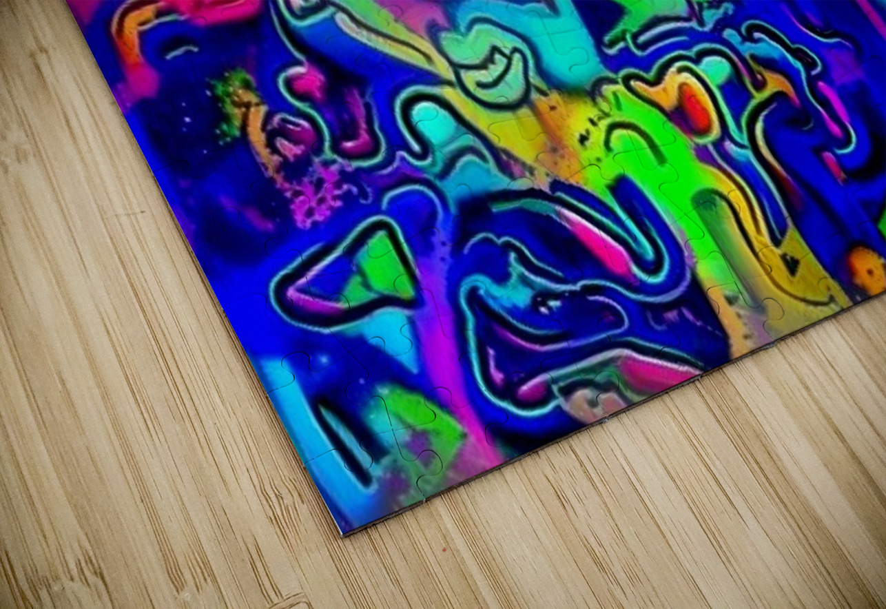 Abstract Graffiti Pop Luciano Puzzle