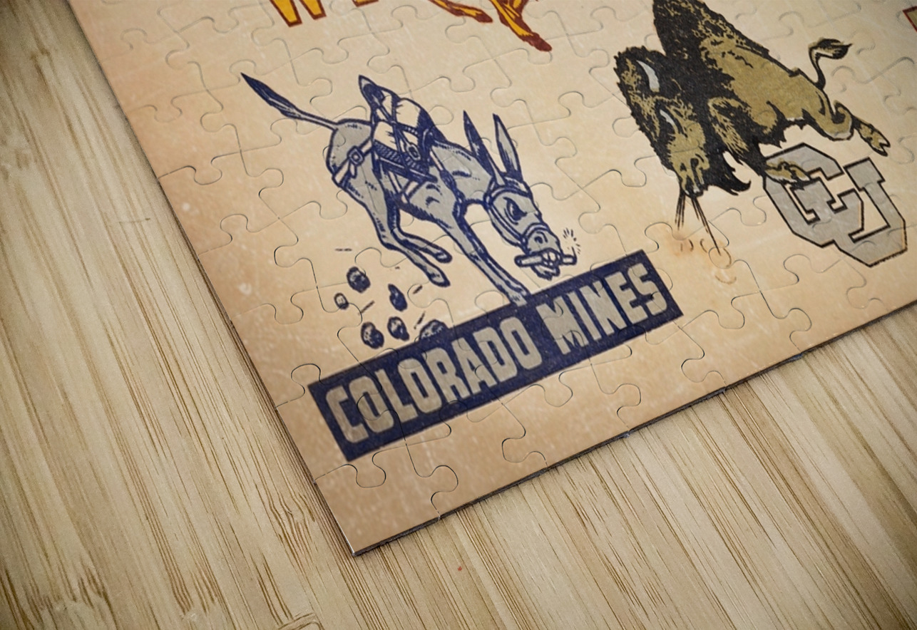 1940s Rocky Mountain Region Colleges Art Row One Brand Puzzle