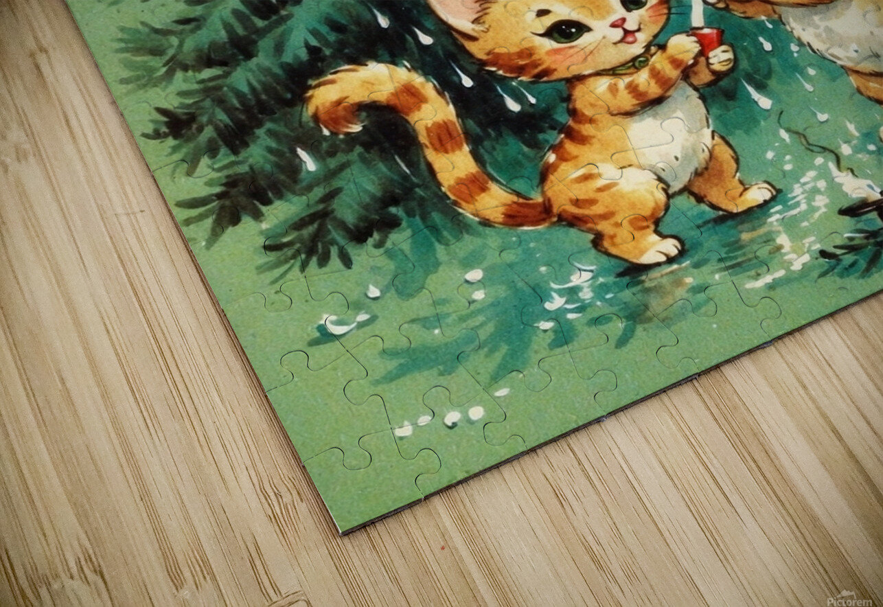 Default kewpie retro cartoon cats smoking cigaret almashmash Puzzle