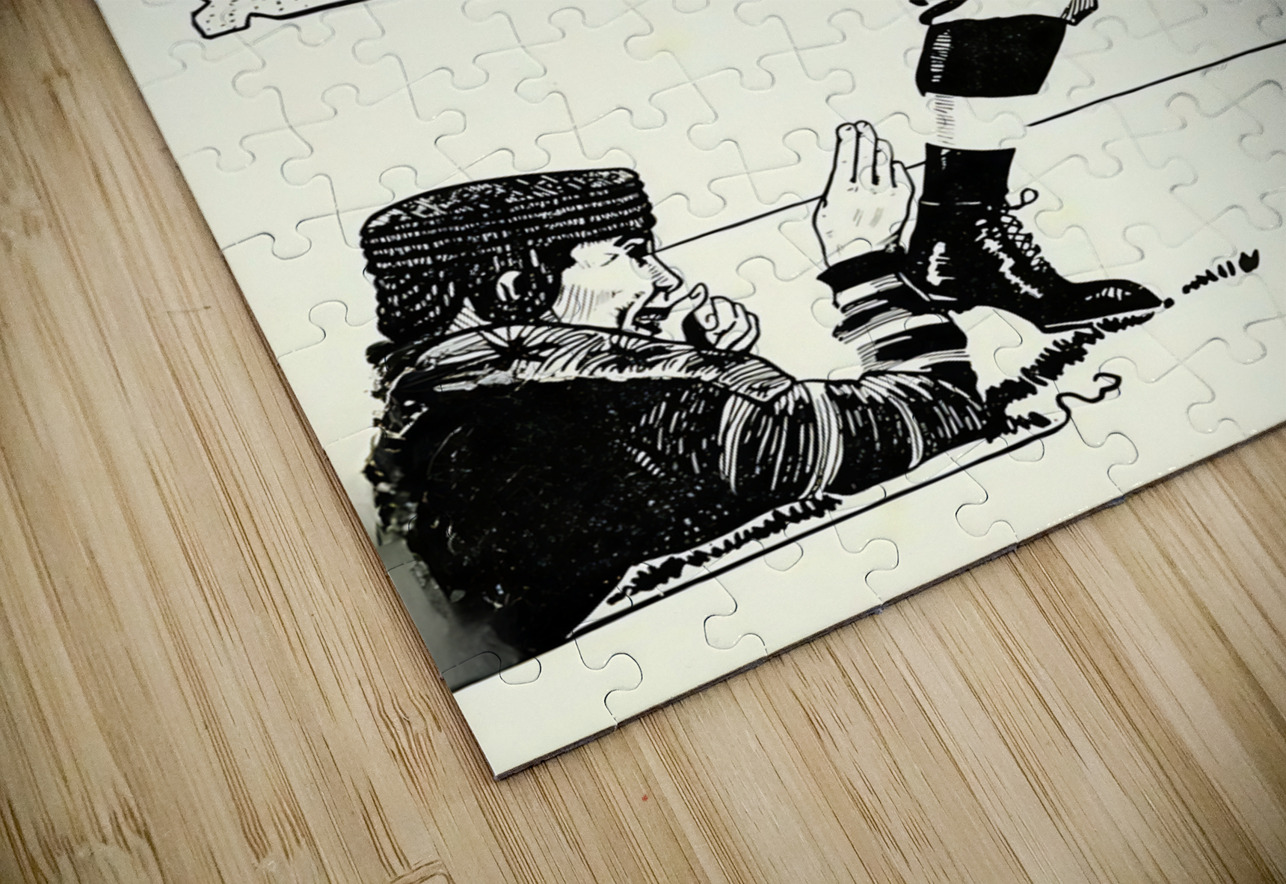 early 1900s football kicker Row One Brand Puzzle