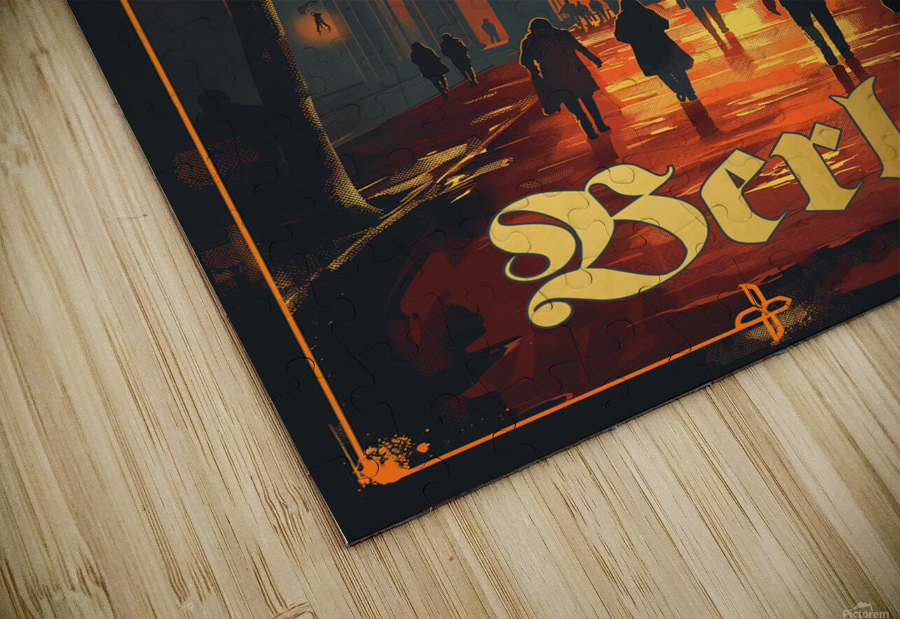 Berlin Travel Poster  Wild River Puzzle