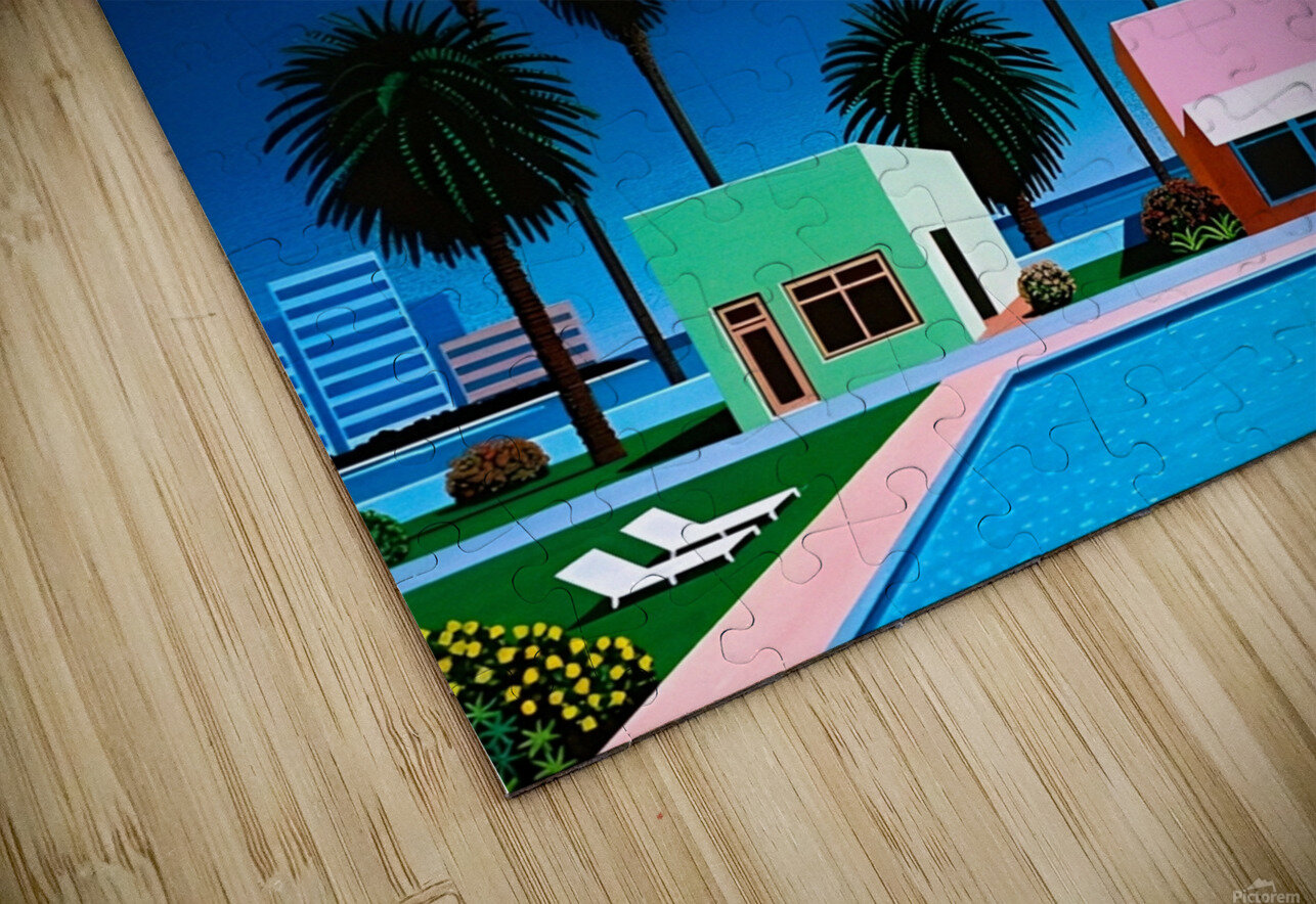 Hiroshi Nagai - City Pop  Vaporwave Aesthetic Art Vivanne Puzzle