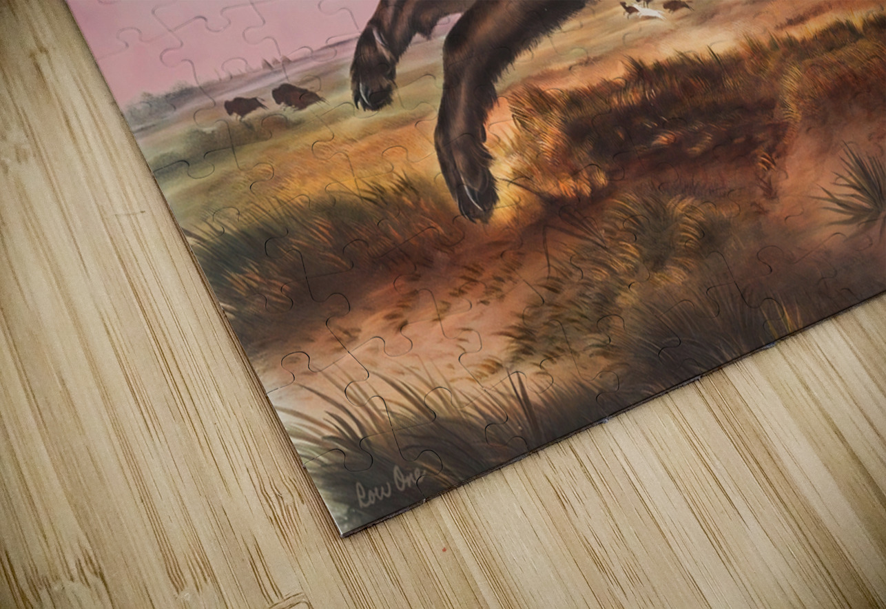 Black American Wolf Row One Brand Puzzle