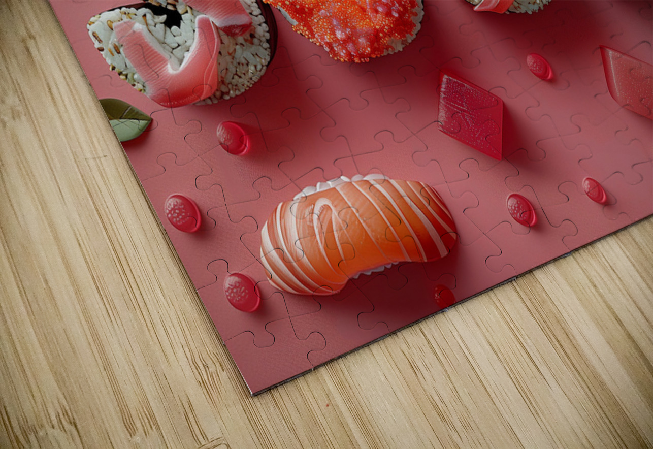 3d letters SUSHI with sushi food and accessorie 7 ASAR STUDIOS Puzzle