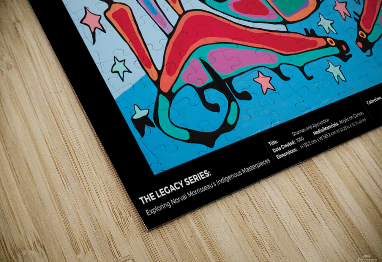 The Legacy Series - Shaman and Apprentice - 1980 - Art Gallery of Hamilton - Limited Edition Poster OfficialMorrisseauEstate Puzzle