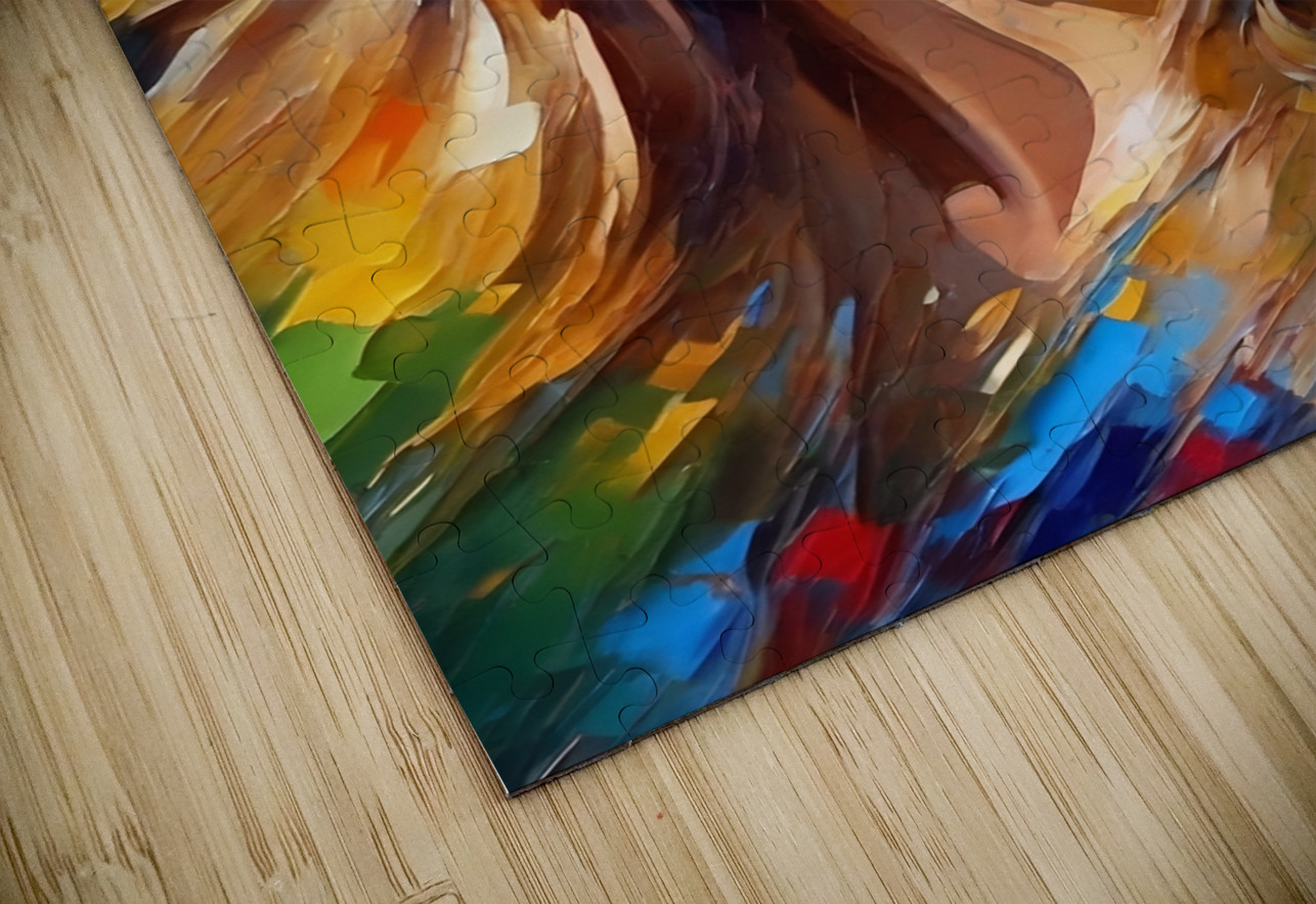 Colorful Abstract Portrait 85 Esmonbijouart Puzzle