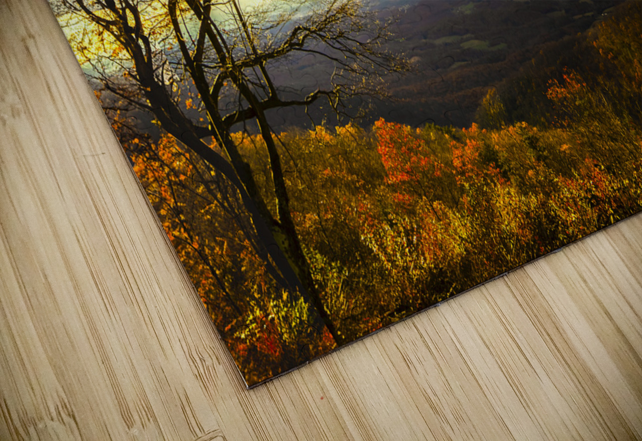 Blue Ridge Parkway Overlook Autumn Sunset Norma Brandsberg Photography Puzzle