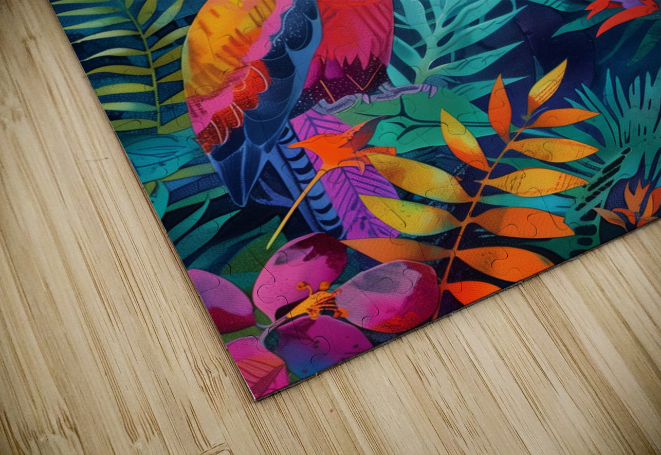 A painting in the style of imitation batik psyc d 1717467630.8498 ASAR STUDIOS Puzzle