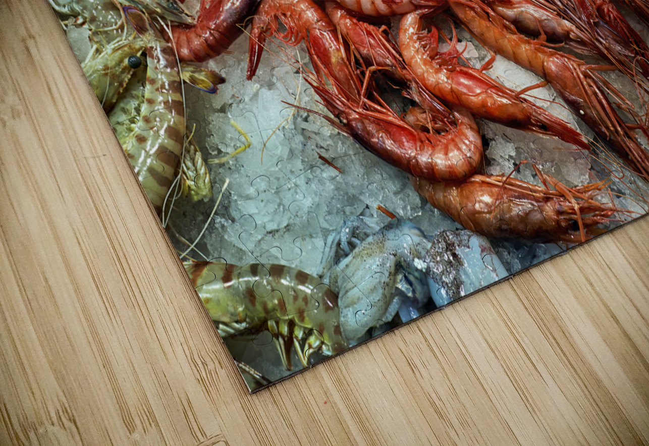 Barcelona. Catalonia. Spain. The Mercat de Sant Josep de la Boqueria. Fishmonger Marco Brivio Puzzle