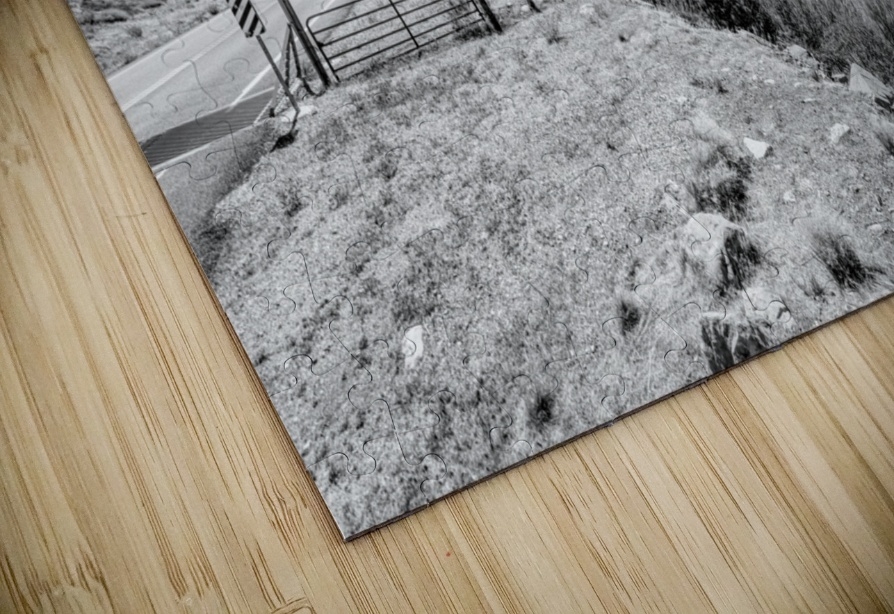 Utah Highway 128 Colorado River Roadside Grayscale Jennifer White Puzzle