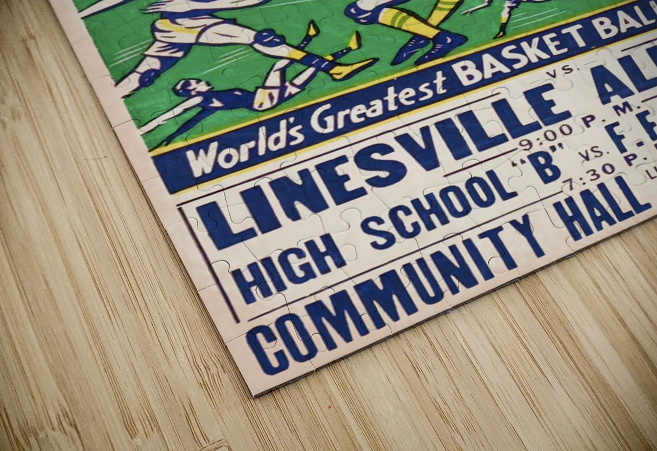 1930s original celtics basketball art Row One Brand Puzzle