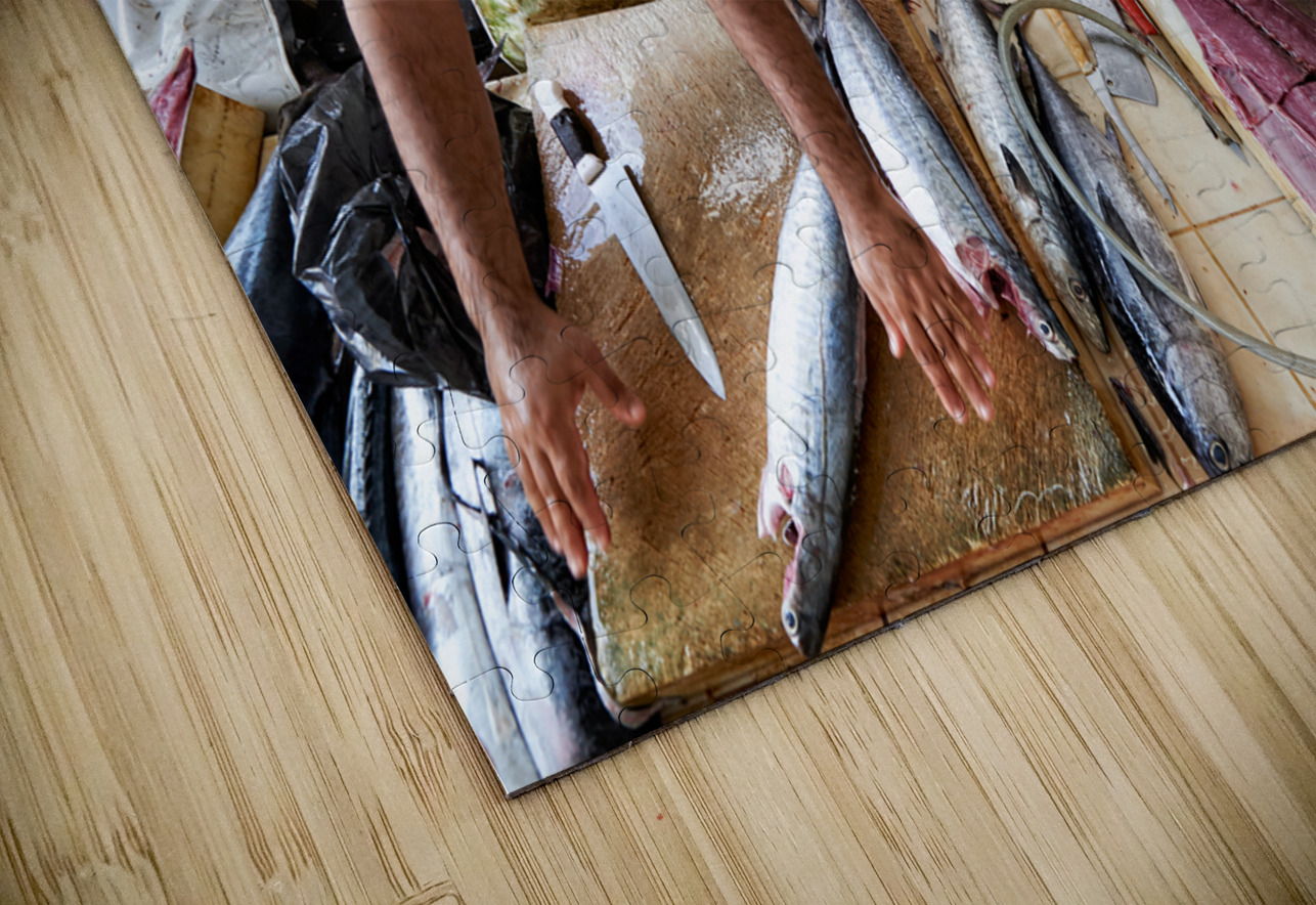 Oman. Muscat. The Fish Market Marco Brivio Puzzle