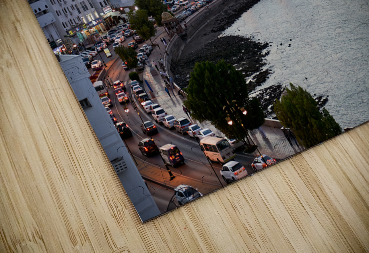 Oman. Muscat. Cityscape at sunset Marco Brivio Puzzle