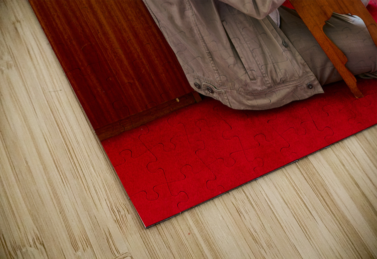Istanbul Turkey. Muslim believer praying and reading Koran in the Fatih Mosque Marco Brivio Puzzle