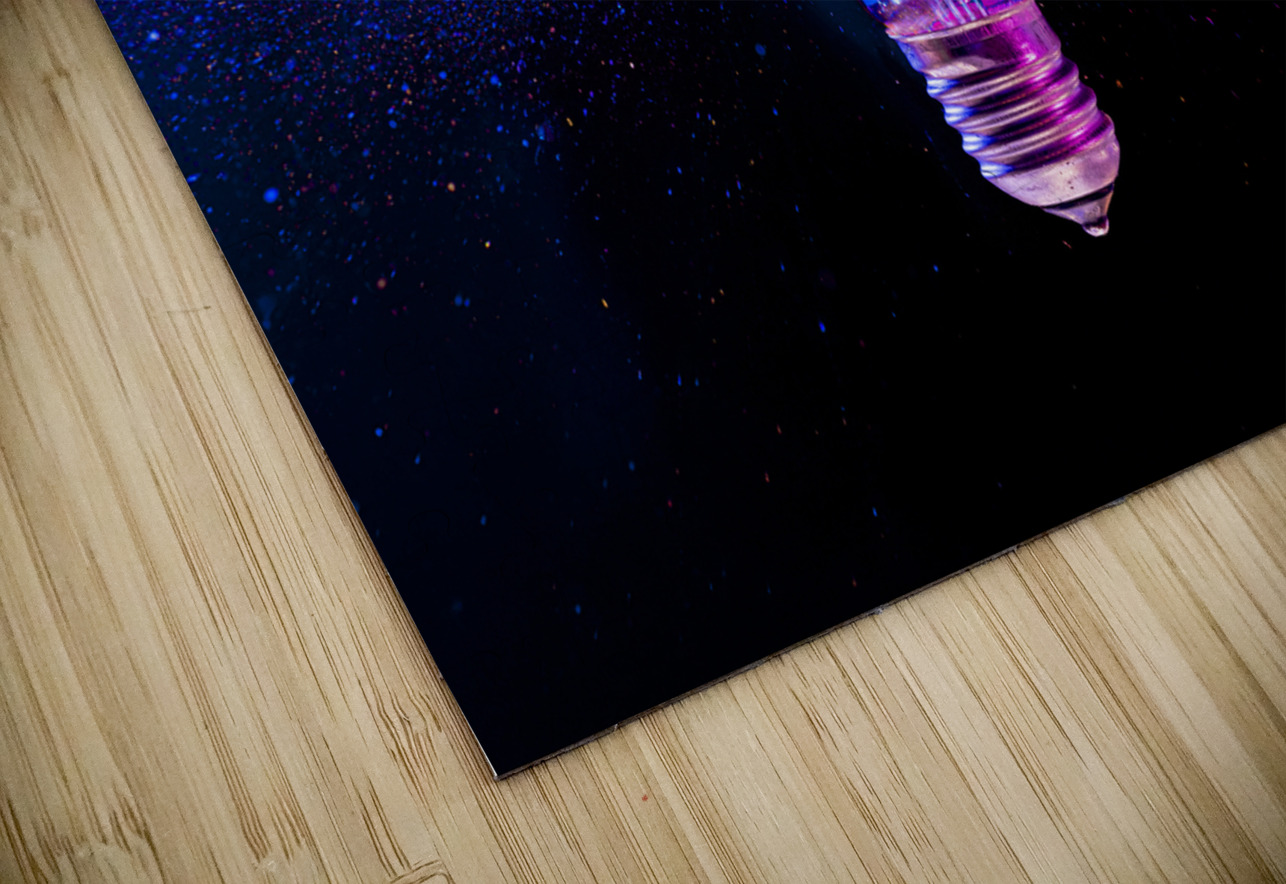 Two colorful light bulbs exploding in a cloud of shards Gualtiero Boffi Puzzle