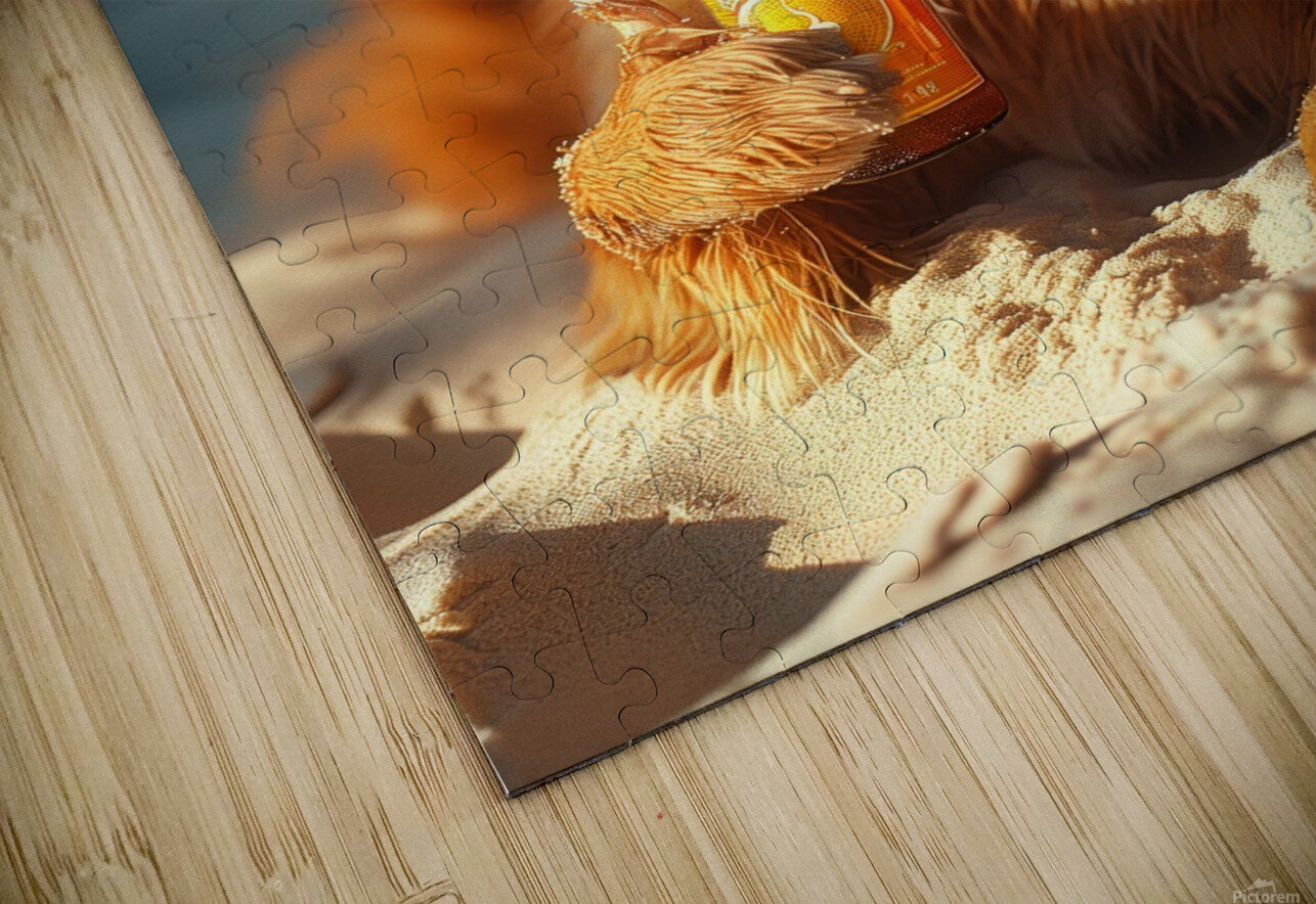 Beer Dog at the Beach 8 Jensen Art Co Puzzle