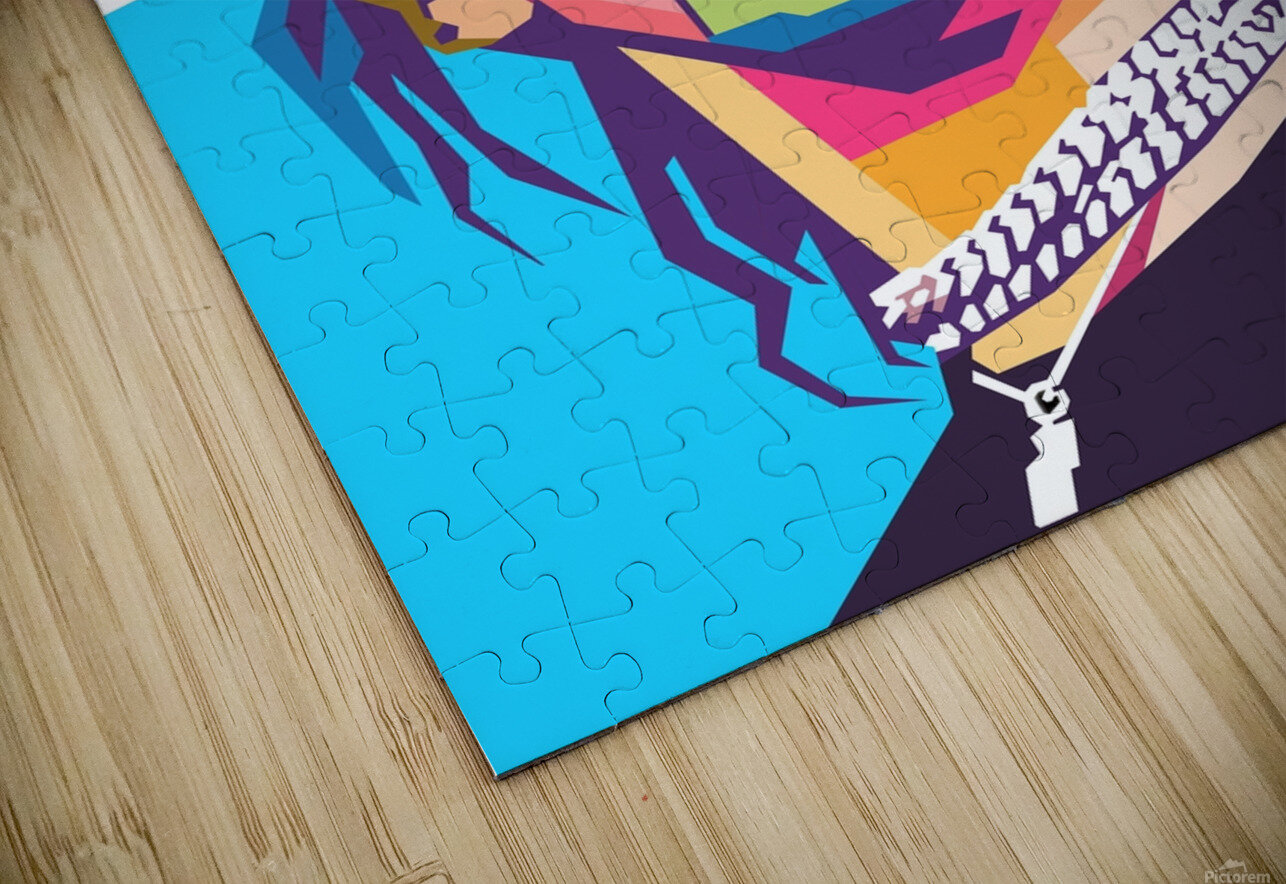 Billie Eilish wpap art style Hantamrata Puzzle