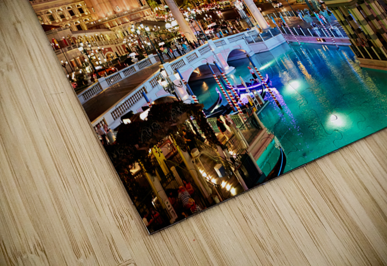 Venetian Hotel at Sunset. Las Vegas Nevada USA Marco Brivio Puzzle