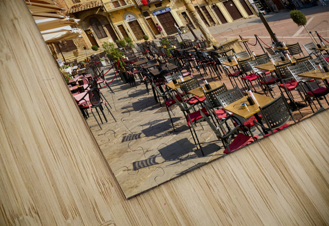 Arezzo Tuscany Italy. A group of people walking in Piazza Grande Marco Brivio Puzzle