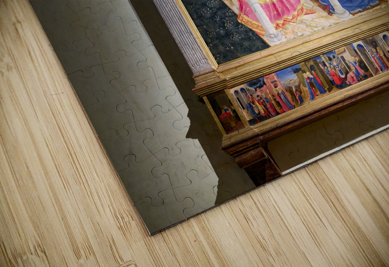 Cortona Arezzo Tuscany Italy. The Annunciation of Cortona is a panel-painting altarpiece or retable by Beato Angelico Marco Brivio Puzzle