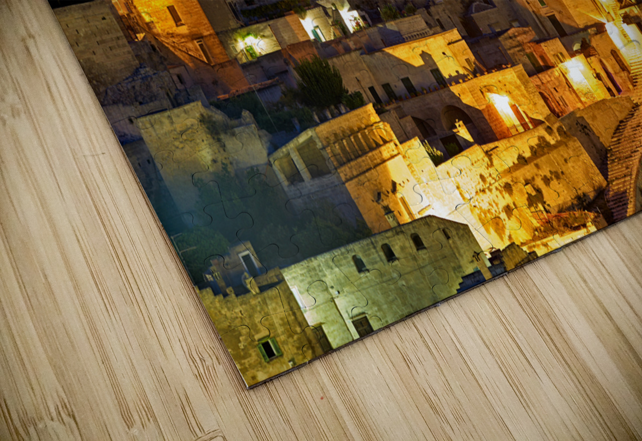 Matera Basilicata Italy. Cityscape ay sunset Marco Brivio Puzzle