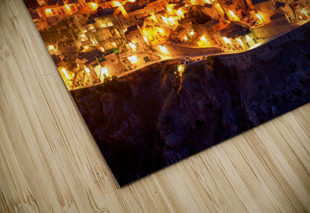 Matera Basilicata Italy. Cityscape. I sassi di Matera at sunset Marco Brivio Puzzle