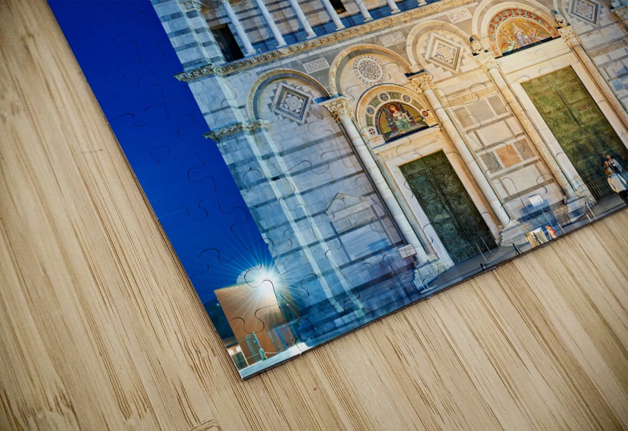 Pisa Tuscany Italy. Piazza dei Miracoli Square of Miracles. The Cathedral at sunset Marco Brivio Puzzle