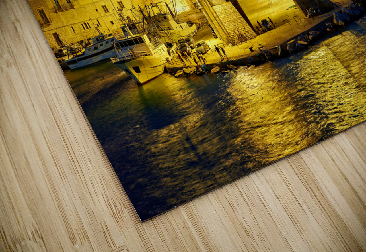 Apulia Puglia Italy. Trani. Basilica Cattedrale Beata Maria Vergine Assunta dedicated to Saint Nicholas at dusk Marco Brivio Puzzle