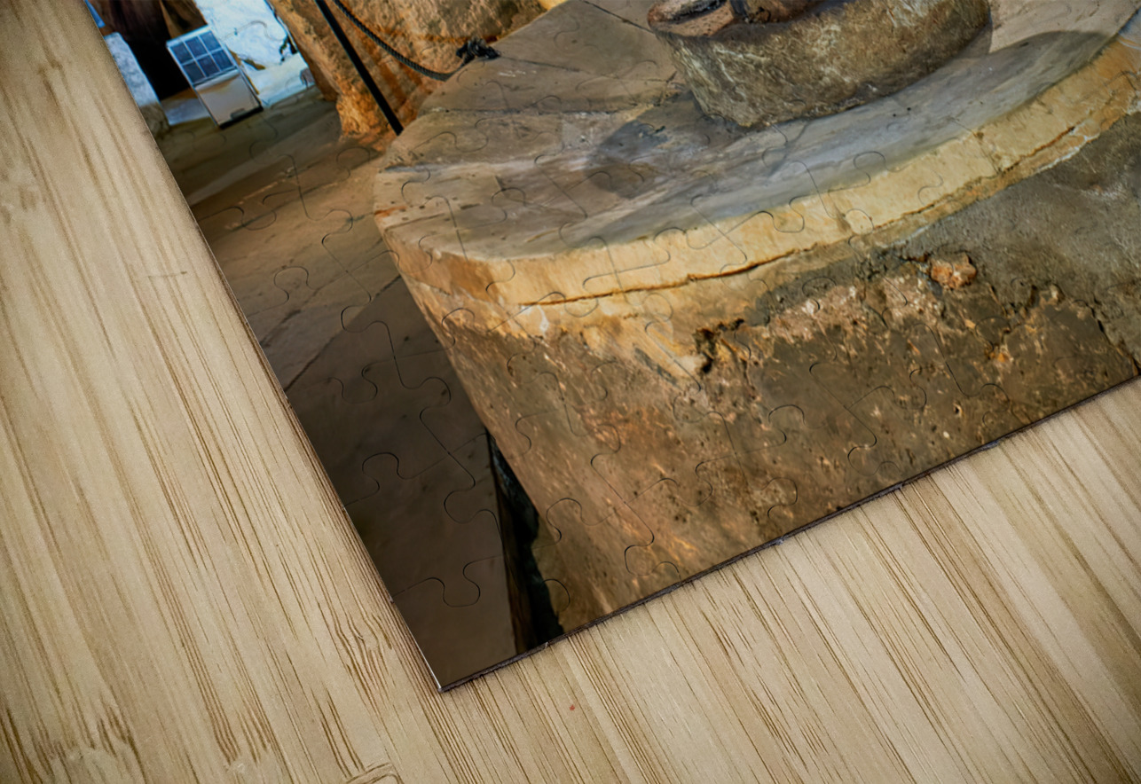 Salento. Apulia Puglia Italy. Gallipoli. Old olives crusher. Frantoio Oleario Ipogeo di Palazzo Granafei Marco Brivio Puzzle