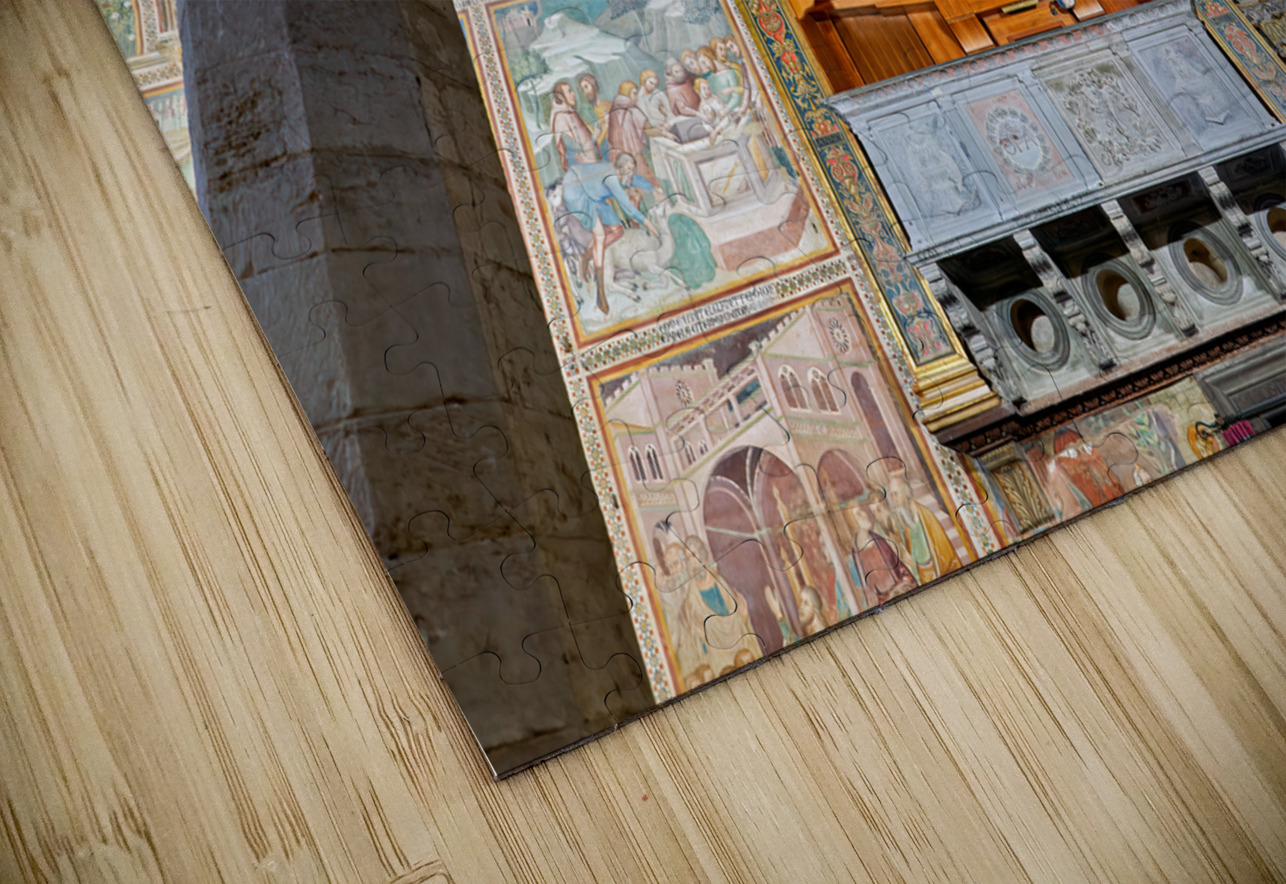 San Gimignano. Tuscany. Italy. The interior of the Collegiata di Santa Maria Assunta. Duomo Cathedral Marco Brivio Puzzle