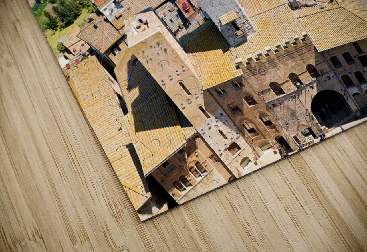 San Gimignano. Tuscany. Italy. Aerial view of the old town Marco Brivio Puzzle