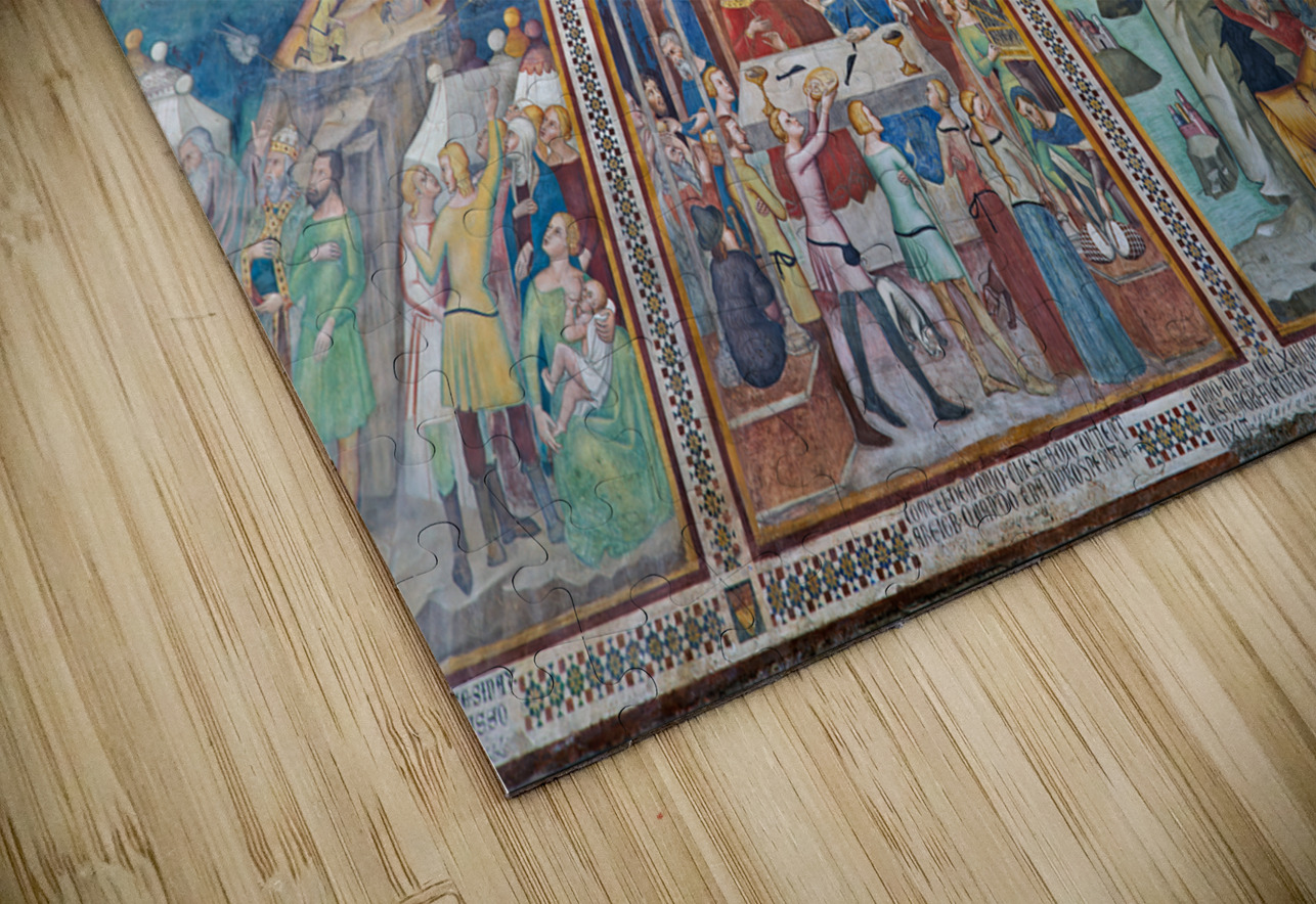 San Gimignano. Tuscany. Italy. The interior of the Collegiata di Santa Maria Assunta. Duomo Cathedral Marco Brivio Puzzle