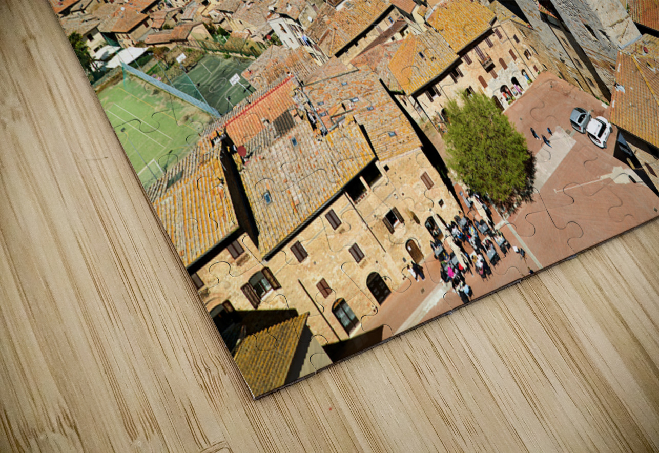 San Gimignano. Tuscany. Italy. Aerial view of the old town Marco Brivio Puzzle
