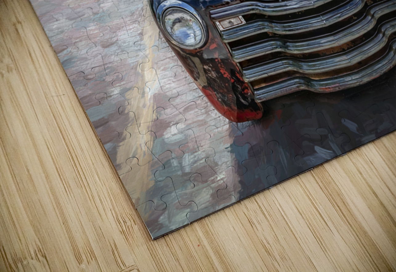 1950 Chevrolet Pick Up Truck Rat Rod 3100 X 12 Rich Franco Puzzle