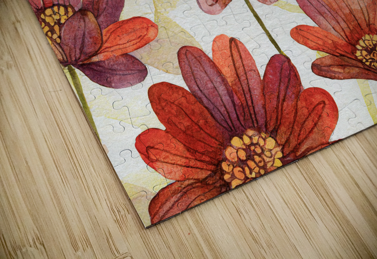 Abstract Flowers Thea Menagh Puzzle