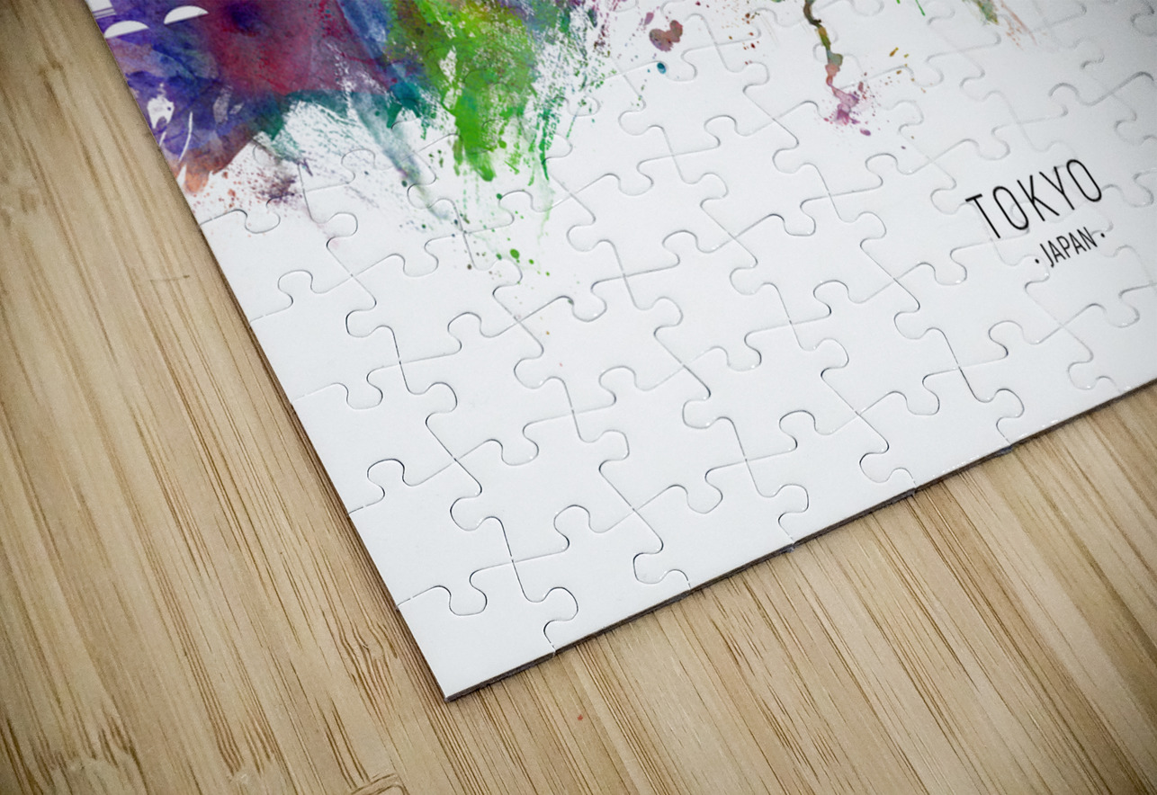 Tokyo Japan Skyline Michael Tompsett Puzzle