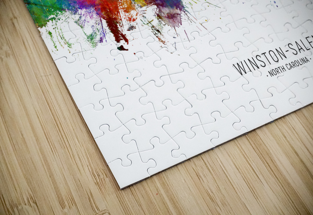 Winston-Salem North Carolina Skyline Michael Tompsett Puzzle