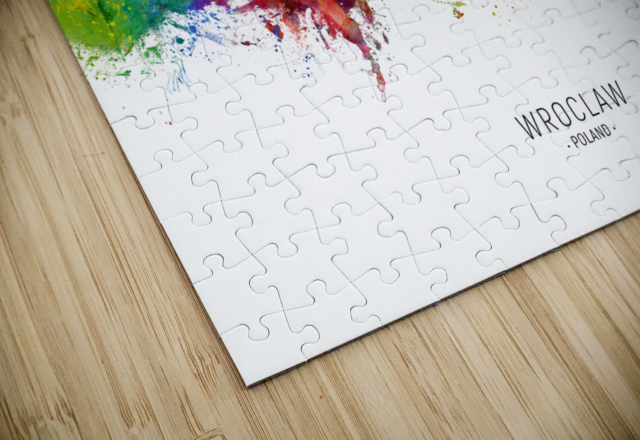 Wroclaw Poland Skyline Michael Tompsett Puzzle