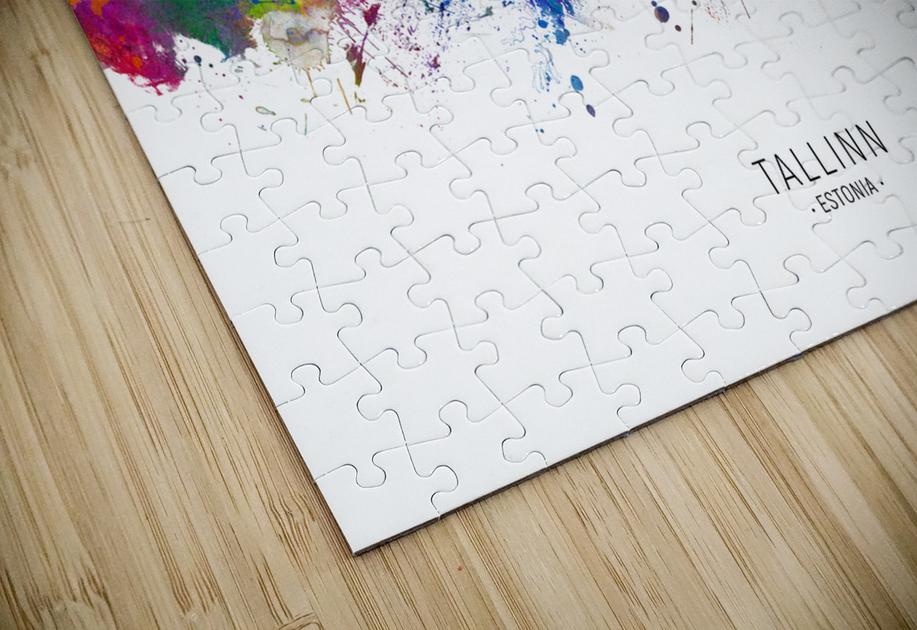 Tallinn Estonia Skyline Michael Tompsett Puzzle