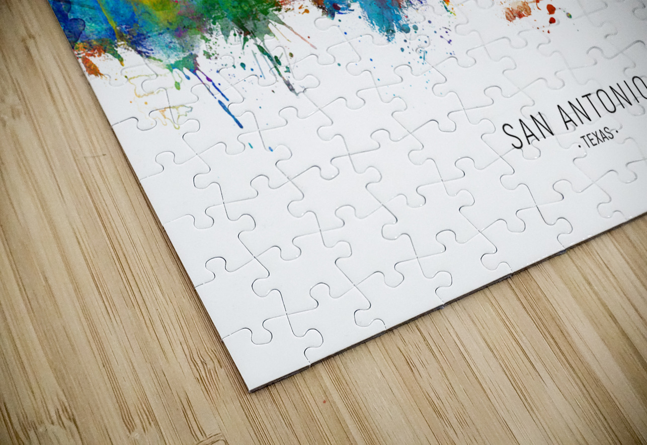 San Antonio Texas Skyline Michael Tompsett Puzzle