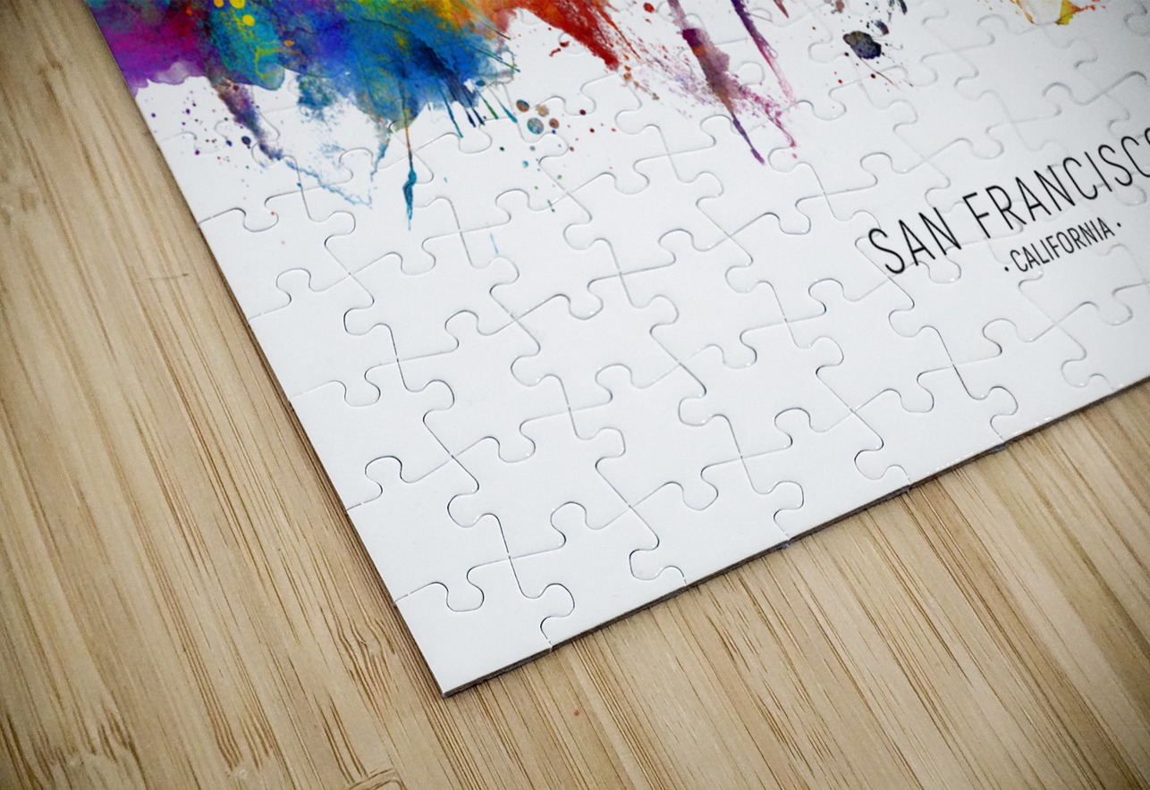 San Francisco California Skyline Michael Tompsett Puzzle